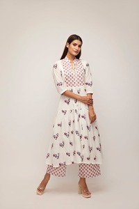 Anar kurta Palazzo ชุดผ้าไหมแฟชั่นอินเดียสำหรับผู้หญิงและผู้หญิงส่งตรงจากผู้ผลิต - Product Image 2