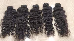 Extensiones de cabello humano del sur de la India Paquetes alineados con cutículas en color natural Estilo de onda profunda suelta con envío de DHL - Product Image 4