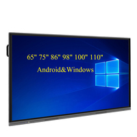 Carte numérique intelligente à double système SeeTouch OEM ODM 4K 55 65 75 86 pouces tableau blanc interactif numérique à un écran pour le bureau