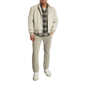 High Quality Men's <b>Wool</b>/Leather Solid Finished Varsity Jacket Breathable Windproof Stylish Durable Outerwear for Casual Sports - Product Image 6