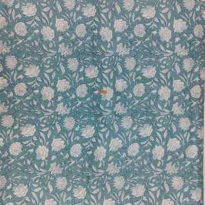 ผ้าฝ้าย100% สำหรับผ้าห่มและหน้ากากพิมพ์ลายดอกไม้บล็อกด้วยมือ - Product Image 5