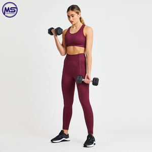 Best Design Professional Customized <b>Women's</b> Yoga <b>Set</b> Light <b>Weight</b> Breathable Feature High Quality Logo Printing Solid Pattern - Product Image 5