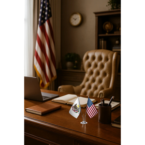Ensemble de drapeaux de l'Illinois et des États-Unis imprimés numériquement avec mât en aluminium - Product Image 3