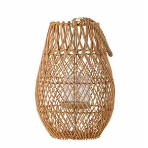 Modern Hand Woven Bamboo Rattan Lantern With Handle For Indoor Home <b>Garden</b> Wedding Decoration Natural <b>Candle</b> <b>Holder</b> Great Price - Product Image 6
