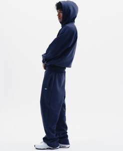 Sweat à capuche lourd avec imprimé graphique vintage surdimensionné Style Streetwear grande taille saison d'automne coton lourd - Product Image 6