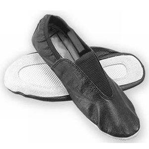 Ballerine en cuir professionnelle de haute qualité pratique danse chaussures de gymnastique noir blanc Logo personnalisé hommes et femmes - Product Image 6