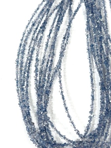 Cuentas de Cuarzo Herkimar con Recubrimiento de Diamante, Color Azul Iolita Natural de Calidad AAA, Tamaño 2-3 mm - Product Image 4