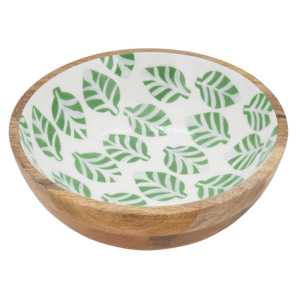 Nouveau Design de feuille bol de service en bois nouveau Look plat de riz en Popcorn fait à la main saladier en bois à vendre - Product Image 1