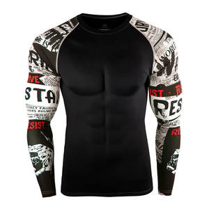 Haute qualité hommes à manches longues demi-fermeture éclair Rash Guard Performance Sunpoof tissu Protection optimale avec un design élégant - Product Image 1
