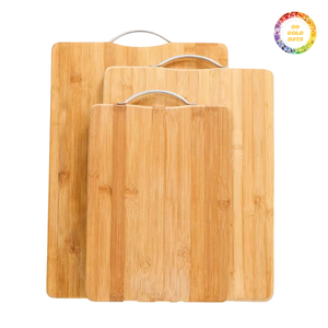 Tabla de Cortar de Bambú con Acabado Liso, Tabla de Cocina para el Hogar y Restaurantes - Product Image 1
