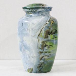 โกศใส่เถ้ากระดูกทำด้วยมือทำจากอลูมิเนียมสำหรับขี้เถ้าทองเหลืองทำด้วยมือโกศสำหรับงานศพของมนุษย์ - Product Image 4