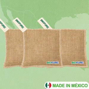 Bolsa Purificadora de Aire Biopure - Desodorante Ecológico de Carbón Activado de Coco para Control de Olores y Humedad - Hecho en México - Product Image 4