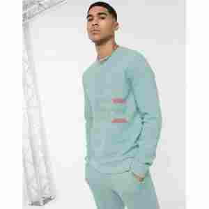 Venta al por mayor de chándal sublimado de color sólido de lana suéter al aire libre chándales de los hombres conjuntos de sudor de los hombres - Product Image 5