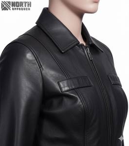 แจ็กเก็ตหนังแท้แจ็กเก็ตหนังแท้แฟชั่นดีไซน์ใหม่ - Product Image 4