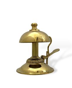 Timbre de Mesa con Botón de Latón y Níquel Negro, con un Diseño Moderno y Elegante para Escritorio, Mostrador, Recepción y Uso Decorativo - Product Image 4