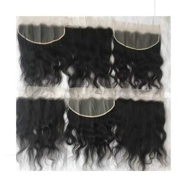 Temple Grade 13*4 HD Lace Frontal For Black Women Brazilian Remy Wavy Human Hair 13x4 Lace Frontal With Natural Hairline Vendors