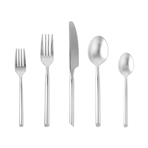 Nouvelle conception de vaisselle, ensemble de couverts en acier inoxydable plaqué argent, miroir, cuillère, fourchette, couteau, pour la maison, la cuisine - Product Image 1
