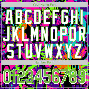 2025 Good Quality Custom Stitched Graffiti Pattern Neon <b>Green</b>-White 3D Sports Pullover Sweatshirt <b>Hoodies</b> - Product Image 6