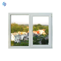 Ventanas Abatibles de PVC Modernas de Ahorro Energético de Venta Directa de Fábrica Sohi, Marco de Triple Acristalamiento con Aislamiento Térmico, Vidrio Templado para Proyectos