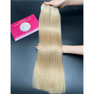 สินค้าขายดี ผมแท้เรมี่แบบตรงธรรมชาติ # ผมเวียดนามแท้ 100% แบบ Double Drawn คุณภาพพรีเมียม สี 1A ขนาด 55 ซม. แบบเป็นมัด - Product Image 5