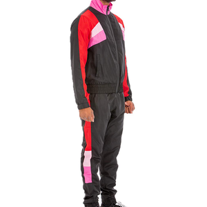 Conjunto de dos piezas cortavientos para hombre, ropa de calle, chaqueta de gran tamaño y pantalones holgados, conjunto cortavientos - Product Image 2