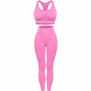 Nuevo Conjunto de Yoga de 2 Piezas con Diseño de Colores Personalizados, Talla Grande, Transpirable, Ropa Deportiva para Gimnasio, Tela Inteligente Ecológica - Product Image 4