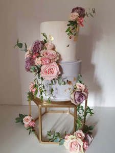 Soporte de postre de hierro puro con diseño de alambre de calidad superior, forma redonda, tamaño grande, vajilla elegante, soporte para pasteles, perfecto para hoteles - Product Image 5