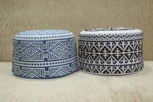 Casquette de prière musulmane OMANI fabriquée à la main de qualité exportatrice Chapeau design personnalisé pour les quatre saisons au Bangladesh. - Product Image 6