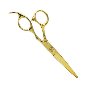 Ciseaux de barbier en acier inoxydable de qualité supérieure, ciseaux de coiffure entièrement dorés, ciseaux de coupe de cheveux de 6,5 pouces, ciseaux de coupe de cheveux tranchants - Product Image 3