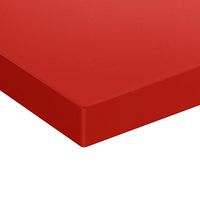 Planche à découper pour table de préparation - 1200x600mm - Épaisseur : 40mm - Conforme HACCP - PE500 (HDPE) - Rouge