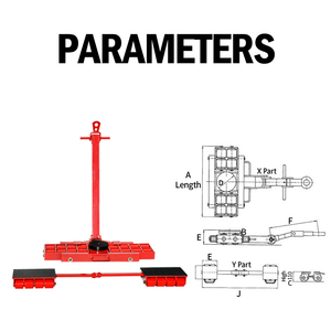 Heavy-Duty X + Y serie Cargo verricelli strumento di consegna mobile con barra regolabile Jack Mechiney - Product Image 2