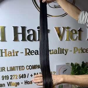 Extensión de cabello Remy virgen vietnamita de moda Máquina de estilo recto Trama doble Color natural Hecho en Vietnam - Product Image 2