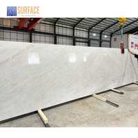 Dalles de comptoir en quartz imprimé pleine masse Taj Noble Ivory Colours Engineered Stone Super Jumbo Slab