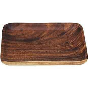 Plateau de service élégant en bois fait main avec design personnalisable et poignée en laiton, emballage personnalisable - Product Image 3