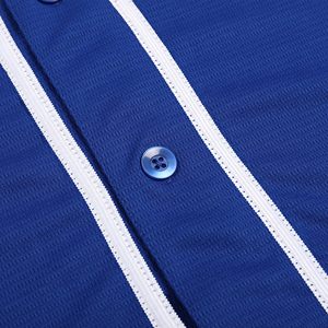 เสื้อเบสบอลแบบติดกระดุมเสื้อทีมเสื้อกีฬาแขนสั้นเสื้อกีฬาเสื้อตาข่ายระบายอากาศได้ชุดเครื่องแบบฝึกซ้อมแบบลำลอง - Product Image 5