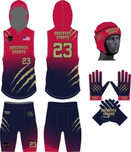 Uniforme de Fútbol 7v7 Sublimado, Conjunto de Compresión, Paquete de Uniforme de Fútbol 7v7, Uniforme de Entrenamiento para Quarterback, Uniforme de Flag Football - Product Image 3