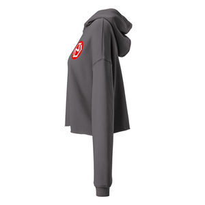 Ventes en gros de sweats à capuche courts pour femmes en tricot ample doublé, en polaire d'hiver, mode streetwear, imprimés confortables, impression et broderie - Product Image 4