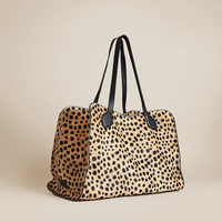 Sac fourre-tout pour femme avec fourrure élégante en cuir de vachette fait à la main en cuir véritable Logo motif sac à bandoulière pour voyage