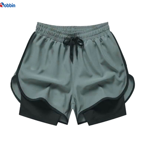 Customized Men Short Double <b>Layer</b> With Pocket Comfortable Gym Short Running Training Short Yoga Fitness Short Workout Breathable - Product Image 4