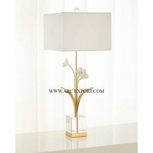 Admirable diseño de vidrio y decoración de mesa de metal Lámparas de iluminación hechas a mano de la mejor calidad Lámparas de Interior de gran tamaño para decoración del hogar - Product Image 2