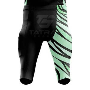 Nouvelle conception 2025, uniforme de football américain personnalisé 100% polyester, respirant, léger, ensembles pour hommes, manches courtes - Product Image 6