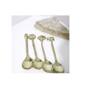 Cuillère en métal en laiton avec poignée en forme d'ananas pour taille personnalisée avec cuillère/fourchette/couteau à beurre en laiton de taille différente - Product Image 3