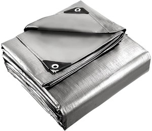 100% Polyester 120gsm PE Tarpaulin Heavyweight High Strength <b>Waterproof</b> <b>Sunscreen</b> Woven Plastic Sheet In-Stock for Trucks - Product Image 6