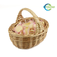 Panier de fleurs en rotin en osier vietnamien élégant Panier de fruits vintage en rotin fabriqué à la main pour les mariages fêtes décor à la maison