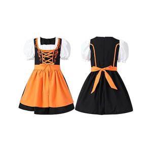 ชุดเดรส dirndl ผ้าคอตตอน/โพลีเอสเตอร์ปรับแต่งได้สำหรับเด็กผู้หญิง - Product Image 6