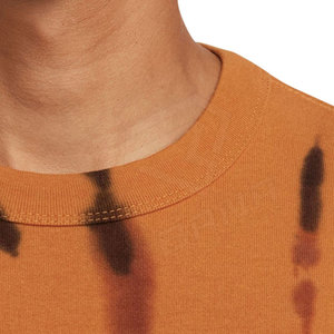 T-shirt vintage oversize en coton et fibre de bambou écologique à manches courtes pour hommes grandes tailles, coupe lourde à épaules tombantes - Product Image 5