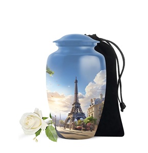 Urnas de cremación de la ciudad de París para hombres, cenizas, urnas de entierro masculinas para adultos, cenizas humanas, mujeres, cenizas únicas, tamaño personalizado - Product Image 1