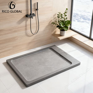 Vaso de Ducha Rectangular de Mármol Personalizable OEM BST-006A-PG, Material Acrílico y Resina, Diversas Opciones de Tamaño - Product Image 1