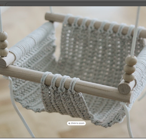 Baby Walker with Wheels and Seat Baby <b>Hammock</b> HANDMADE COTTON BABY INDOOR and OUT DOOR SWING - Product Image 2