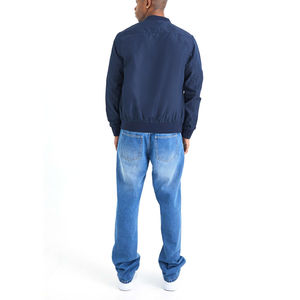 Chaqueta Bomber con Cuello Alto de Lona - Estilo Urbano, Corte Holgado, Atuendos Casuales, Capa Exterior Cálida, Impermeable, con Letras - Product Image 5